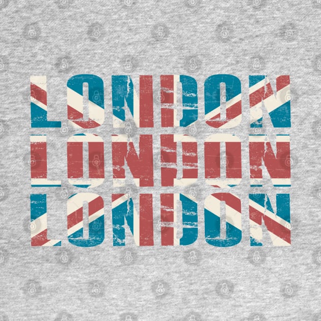 UK Proud - London Vintage Union Jack by FOOTBALL IS EVERYTHING